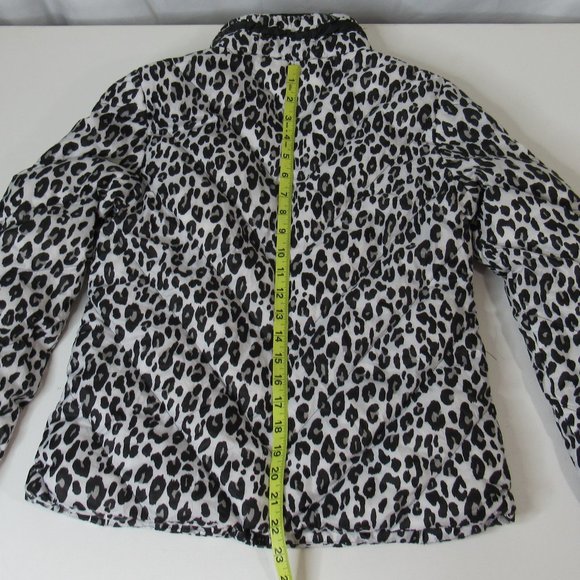 Bebe Women’s Cheetah Print Quilted Puffer Jacket Size S - Picture 10 of 12